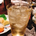 鮨辰 - 贅沢ハイボール1200円。中身は響