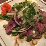 万宝家 - 肉のタタキ（￥1300）