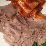 万宝家 - 蒸し豚（キムチ付）（￥850/1人前）