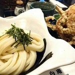 讃岐うどん 白庵 - げそ天ざるうどん 820円