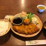 ながら・とんかつ - ロースかつ定食