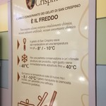 Il Gelato di San Crispino al Pantheon - お店のこだわりが書かれています　無香料で無添加　自然の素材のみで温度に気を配って作っています