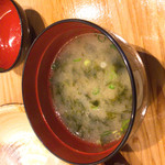 秀徳本店恵 - アオサの味噌汁