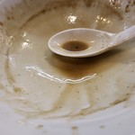 煮干し豚骨らーめん専門店 六郷 - 完飲。。