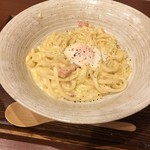 うどん大師 空海 - カルボナーラうどん（￥850）