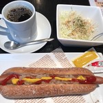 ヒラボクカフェ - サラダドッグセット650円