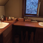 鹿教湯 三水館 - 下の洗面所