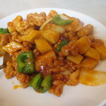 中華料理 香満園 - 鶏肉の辛味炒め