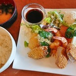 キリンビアレストラン ハウベ - ミックスフライ定食　900円　2018/12