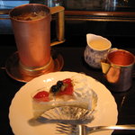 しのはら珈琲店 - アイスコーヒーとフルーツケーキ