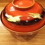 佳肴岡もと - お椀も美しい！