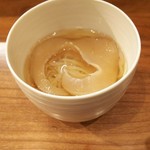 佳肴岡もと - 気仙沼産フカヒレと米麺　シャポーン鹿児島鶏のお出汁