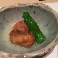 ささら庭 - 鮟鱇の唐揚げ　柚子みぞれあん