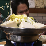 すき焼･鍋物 なべや - かきみそ鍋の映えない方と映える人