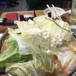 すき焼･鍋物 なべや - 鶏みんち鍋 調理開始