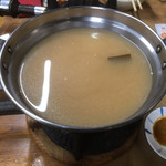 すき焼･鍋物 なべや - 鶏ミンチ味噌 スタンバイ