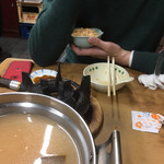 すき焼･鍋物 なべや - 鶏みんちスタンバイ