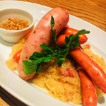 Chorizo and sausage with sauerkraut