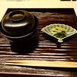 道人 - 白味噌椀とお浸し