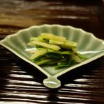 道人 - せりと干しカズノコのお浸し