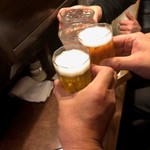 おかめ - アサヒスーパードライでカンペー＼(^o^)／