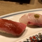 はっかい串 - 鮪とカンパチのお寿司