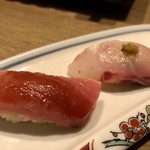 はっかい串 - 鮪とカンパチのお寿司