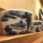 かつ吉 - 店内の『蕎麦猪口』