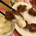 ガスト - 唐揚げリフト(^^)（マヨネーズは、お願いして付けていただきました）