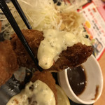 ガスト - カキフライリフト(^^)タルタルソースを添えて