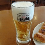 ホワイト餃子 - 生ビール