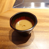 くずし鉄板 あばぐら 恵比寿店 - 黒毛和牛100％ハンバーグ御膳180g1,490円、カリフラワーのすりながし