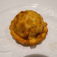 開化亭 - ホタテ貝柱と生ウニの揚げ餃子