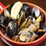 Clams and Mussels Steamed in Garlic and Wine