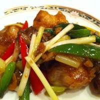 鴻臚 - ロブスターと彩り野菜の特製ソース炒めアップ