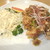 くまねこ食堂 - ざんぎねぎソース定食800円　ライス-150円引き