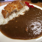 笹カレー - 大盛りハーフカツカレー（400円）