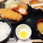 Tonkatsu Katsu Raku Yoko Hamaten - ミックスフライ定食C