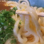 讃岐うどん いってつ - 釜玉カレー　釜玉部分も美味しい♪