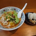 潤 - 坦々麺おにぎりセット　800円