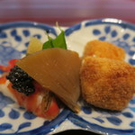 青華こばやし - 車海老、玉子フライ、フカヒレ、子持ち昆布