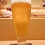 寿司英 - 生ビール