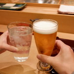 寿司英 - 乾杯♪