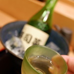 寿司英 - オリジナルラベルの日本酒
