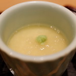 寿司英 - 牡蠣のみぞれあんかけ茶碗蒸し