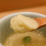 寿司英 - 牡蠣のみぞれあんかけ茶碗蒸し