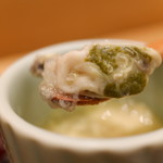 寿司英 - 牡蠣のみぞれあんかけ茶碗蒸し