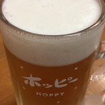 金子屋 - 生ホッピー 500円。
            19時迄は最初の一杯がなんと半額。（生ビールも）