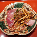 初音鮨 - めじまぐろ、焼きキャロット