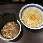 中華そば べんてん - 「つけ麺」850円+「生玉子」50円+「海苔」100円